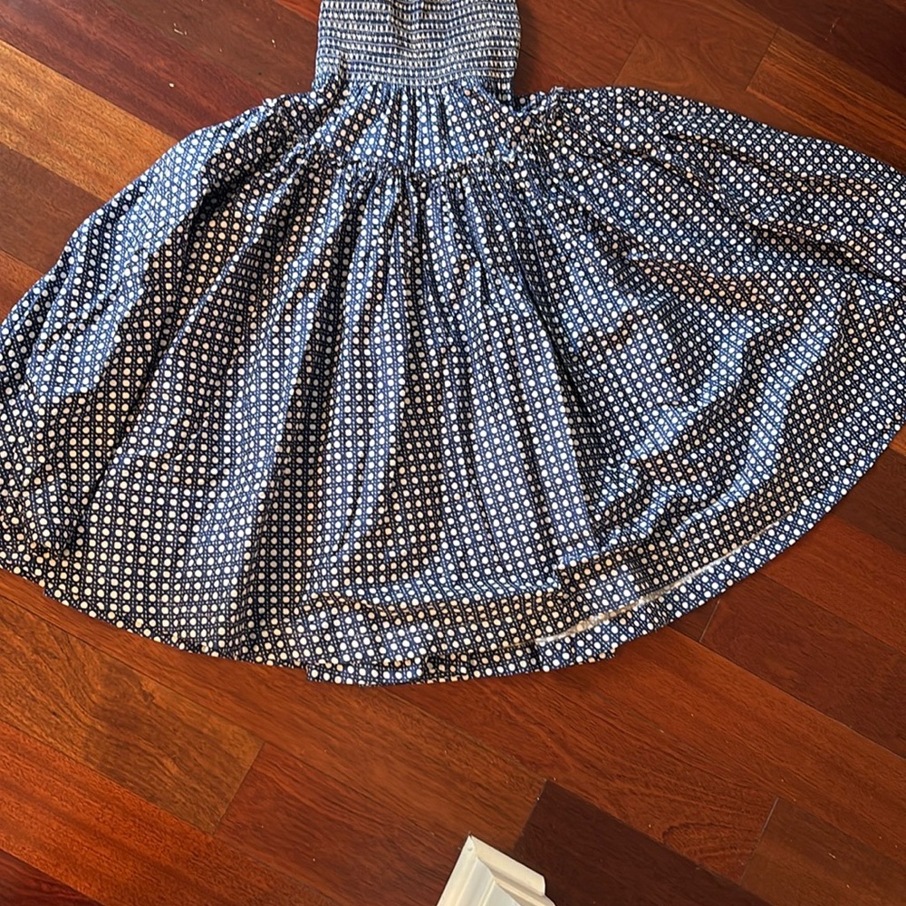 Hill House Blue and White Midi Dress - Picture 5 of 6